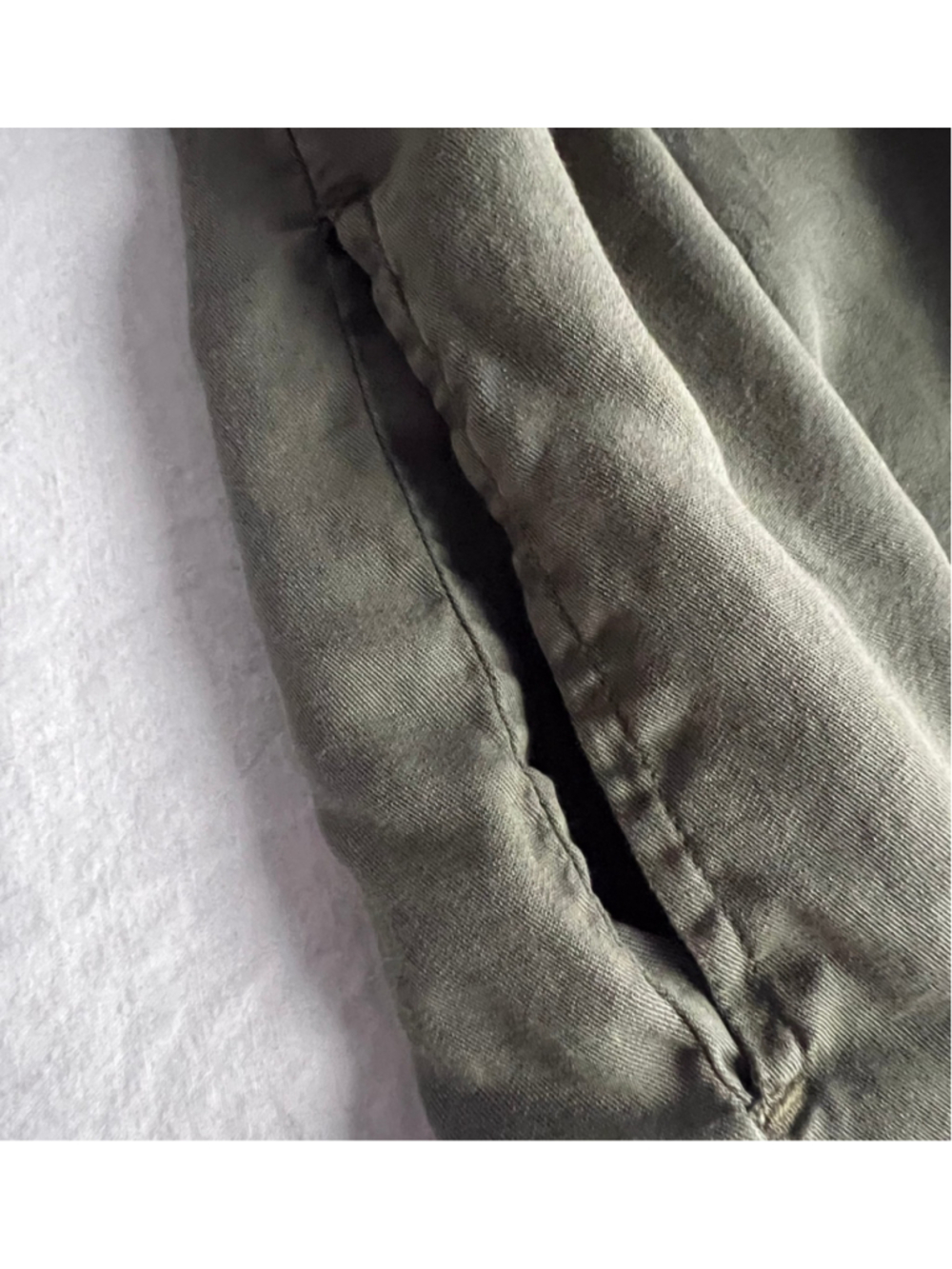 prAna women's long sleeve utility shirt in military green Sz S normcore workwear - Picture 7 of 10